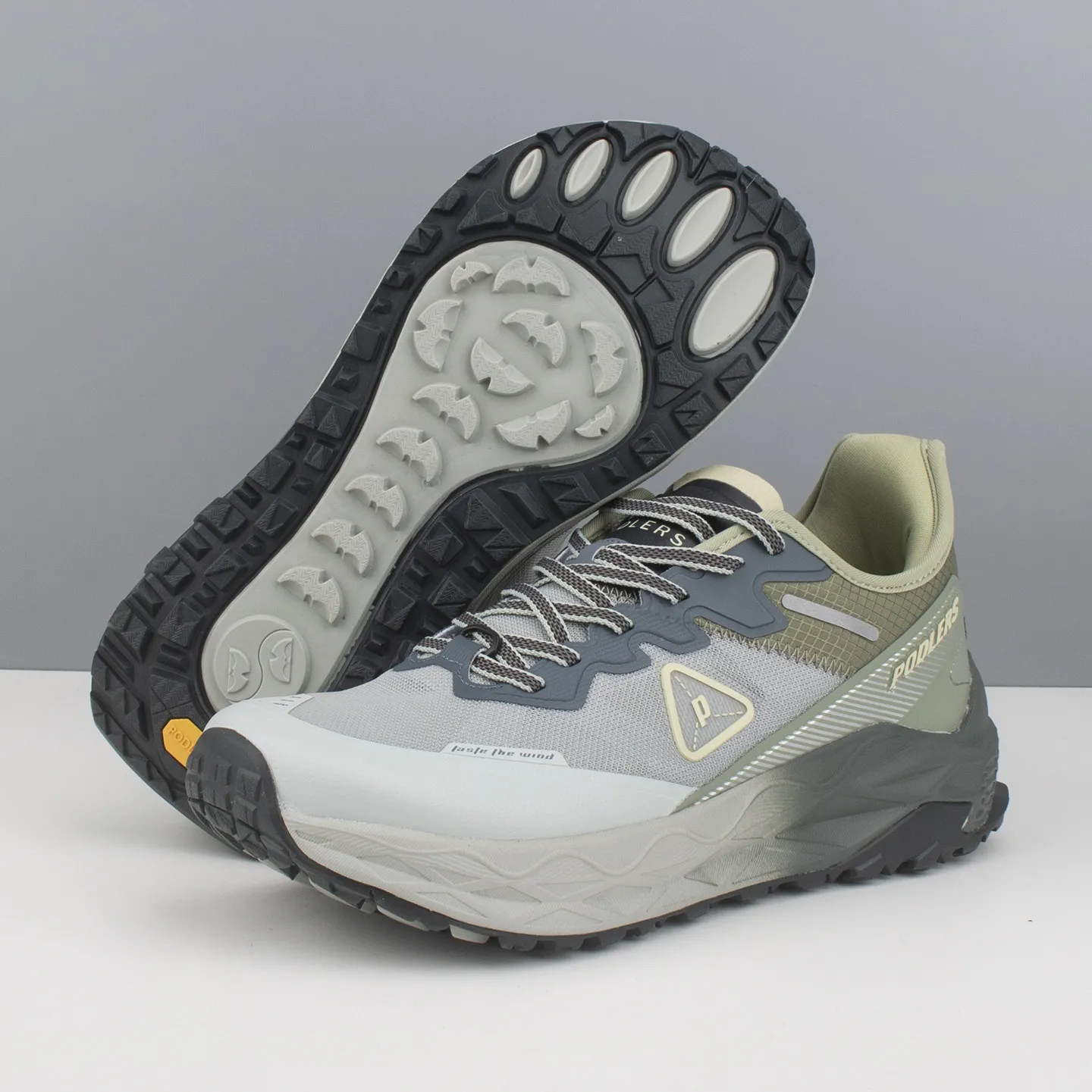 PODLERS Wide-Toe Wide-Sole Anti-Vibration Outdoor Women's Sports Running Shoes Lightweight Hiking Shoes Men's Jogging