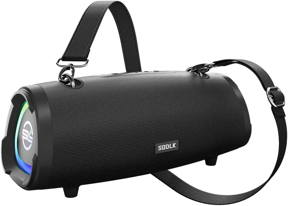 

100W Peak Portable Wireless Speaker with Subwoofer, IPX6 Waterproof, TWS Pairing, RGB Party Lights