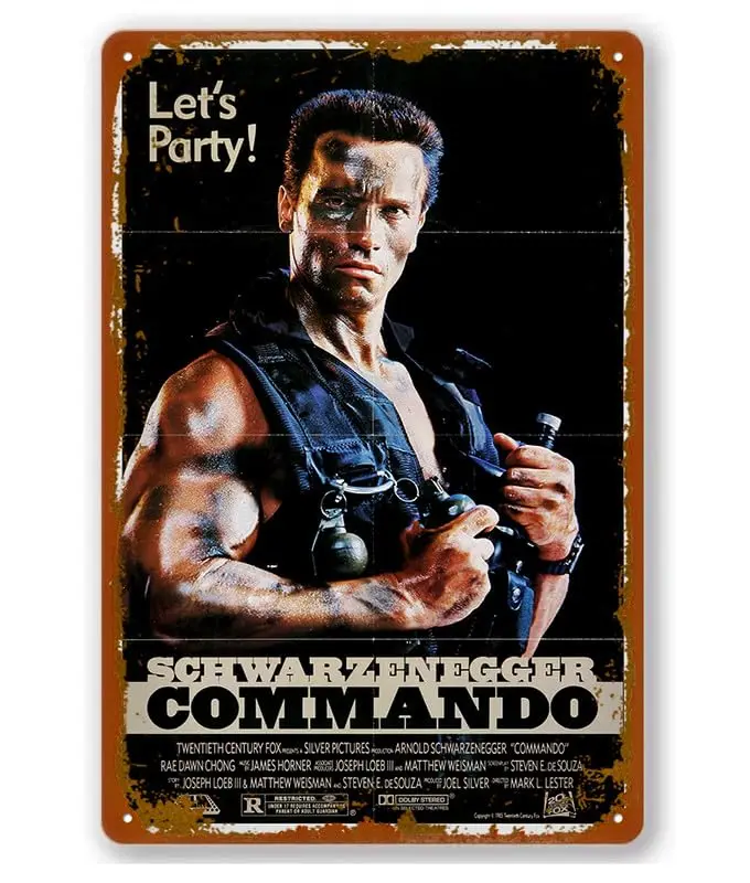 

Commando (#1 Of 2) Somewhere, Somehow, Someone;S Going To Pay. 1985 Vintage Metal Tin Signs Vintage Aluminum Signs Home Decor Ro