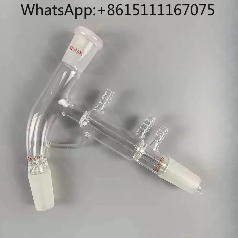 24/40 Short Path Distillation Head Premium Glass Condenser Lab Distillation Accessory