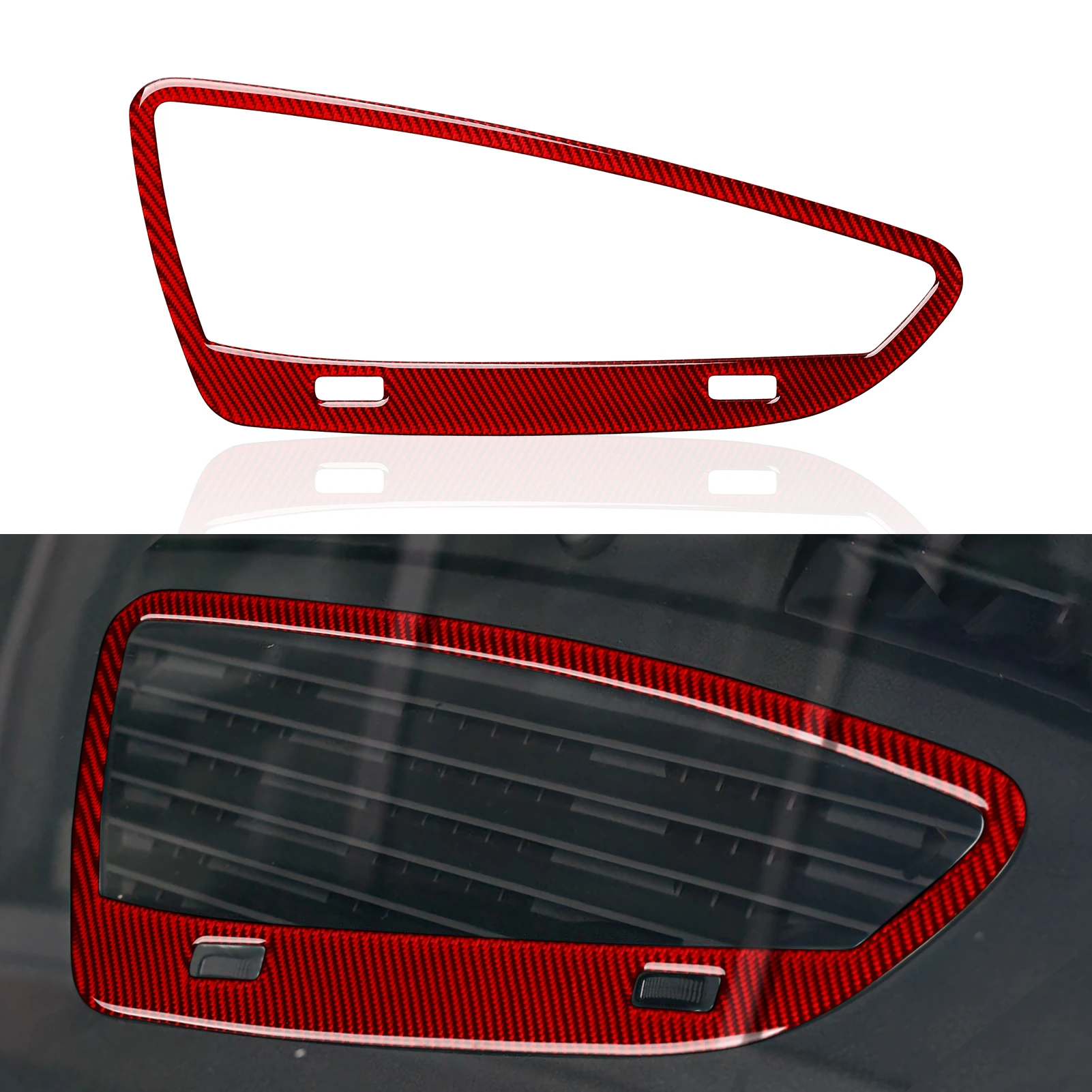 

RHD Car Dashboard Air Vent AC Sticker Cover Carbon Fiber Decal Trim For Alfa Romeo 159 939 Brera Spider 2004 -2011Accessories