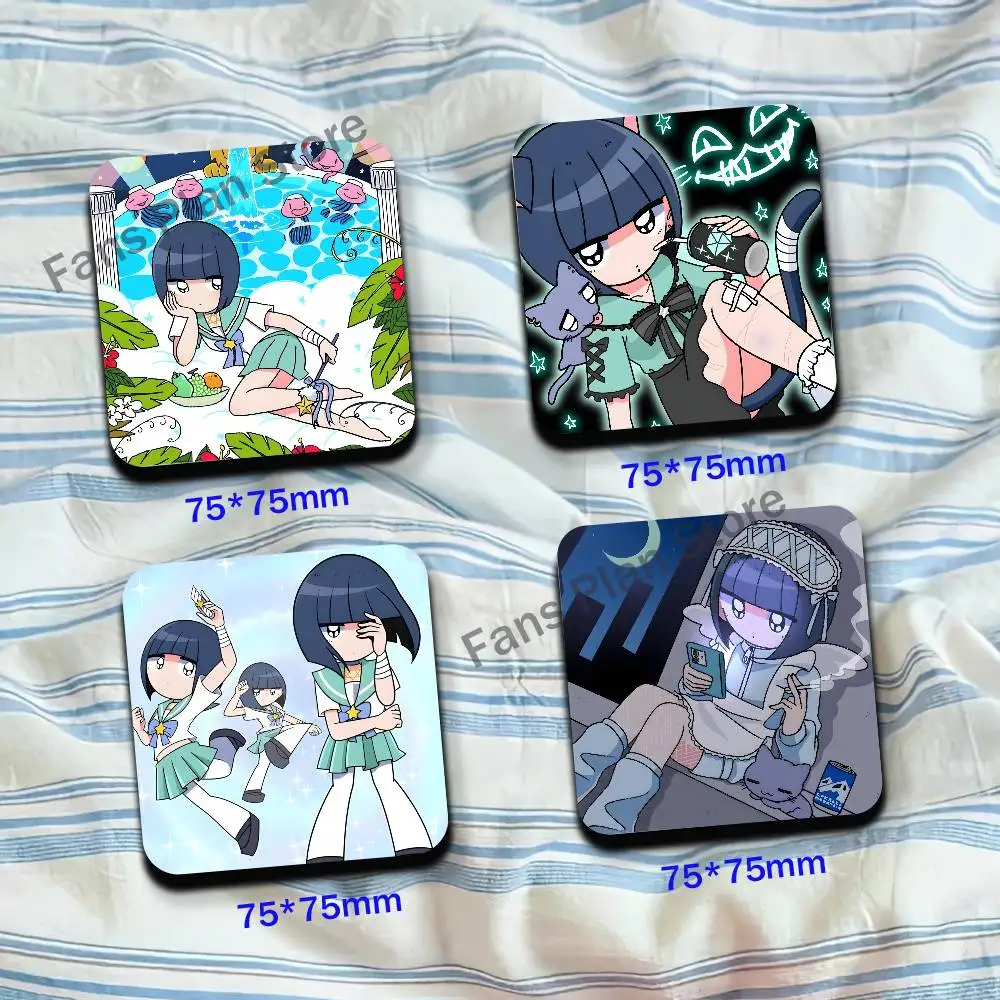 Cute M-Menhera C-Chan Sumire Refrigerator Magnets Cute Cartoon Magnetic Personality Decorations Creative Gifts