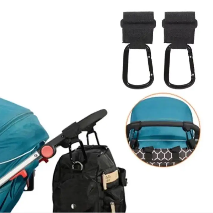 Metal Baby Stroller Hook Durable Kid Pushchair Hook Multi-functional Infant Carriage Hook Universal Outdoor Stroller Accessories