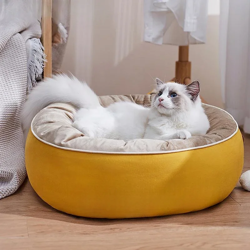 Custom Breathable Eco-friendly Soft Pet Bed Large Rectangle Non-slip Bottom Luxury Dog Cat Sofa Dog Bed Pet Houses & Furniture