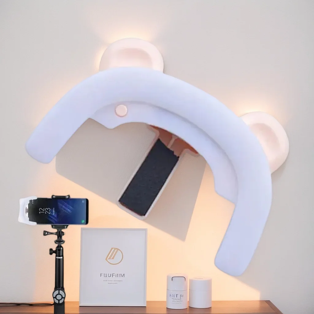 Anneau lumineux LED réglable pour selfie, lumière de remplissage à clipser, rechargeable par USB, 3 modes, pour photos