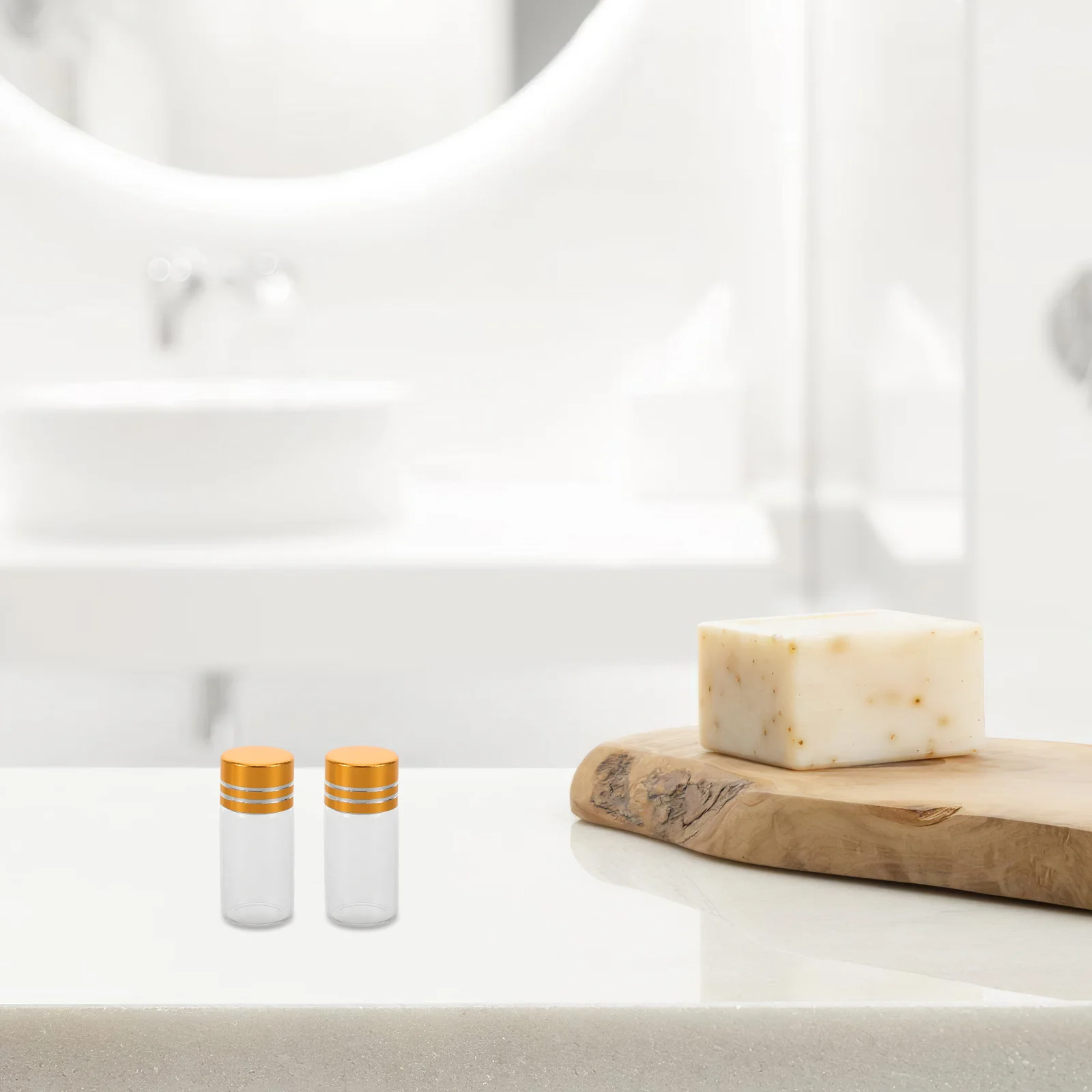 Mini bottiglie di ricarica in vetro Contenitore di profumo piccolo trasparente Bottiglia di stoccaggio di olio essenziale da viaggio portatile riutilizzabile