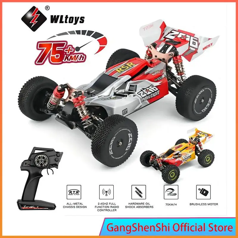 WLtoys 144001 1:14 RC Racing Car 60Km/H 2.4G Remote Control High Speed Off-Road Drift Shock Absorption Adult Boys Toys Kids Gift