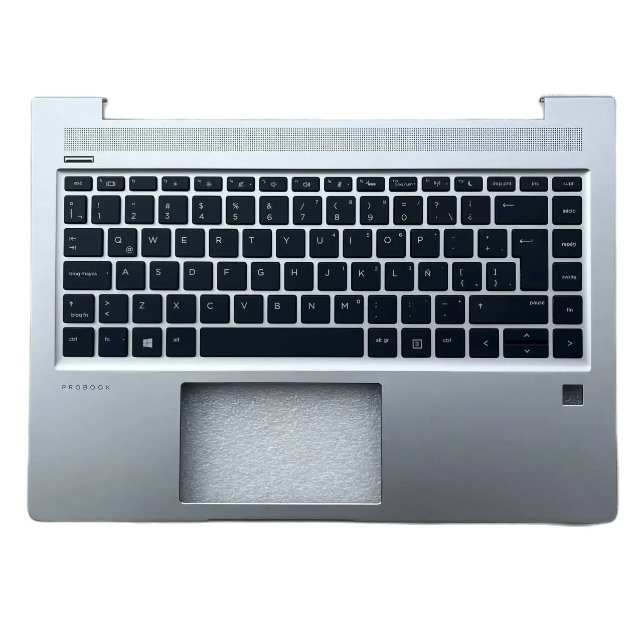 Nowa amerykańska hiszpańska łacińska klawiatura do laptopa Probook 440 G6 445 G6 440 G7 445 G7, obudowa górna z podświetleniem