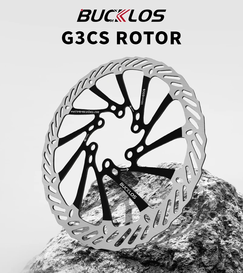 BUCKLOS G3 Fahrradbremsscheibe 160 mm 180 mm Fahrradrotor 6 Schrauben Fahrrad-Scheibenbremsscheibe G3CS Fahrrad hydraulische Bremsscheiben 1 Stück – Detail 13
