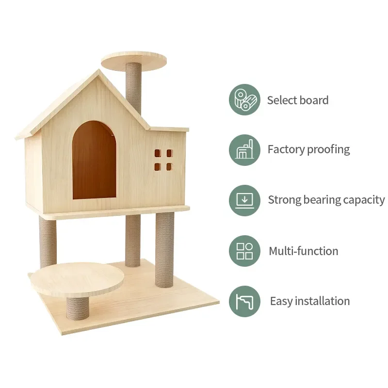 The global sell nice-looking modern large cat condo house tower cat tree