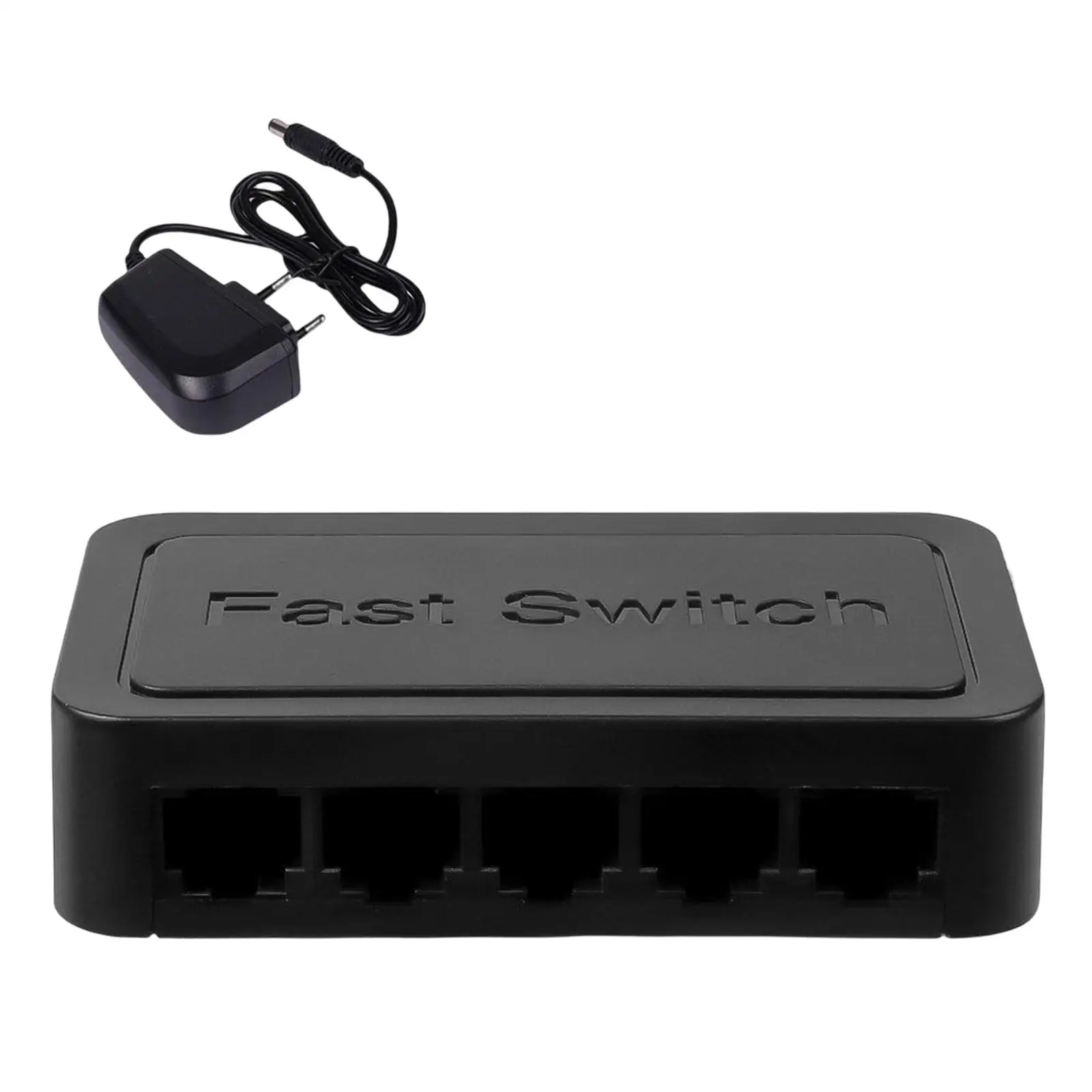 5 Port Gigabit Ethernet Fittings Switcher for Video Machine Home Office