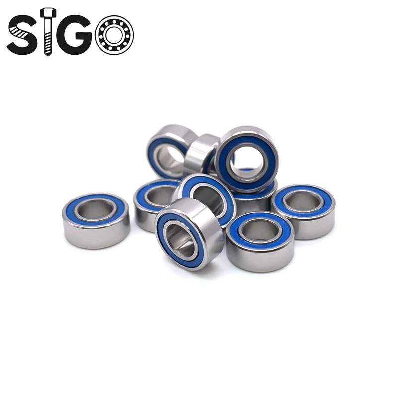 10PCS MR105-2RS 5x10x4 Mm ABEC-7 Miniature Ball Bearings MR105RS L1050 Blue Sealed