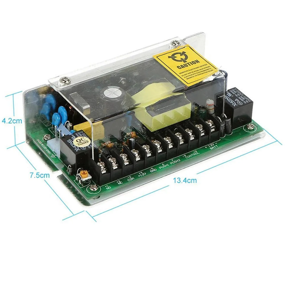 Access Control Power Supply 12V 5A 110-240V AC Input Adjustable 0-15s Delay Timer for Door Access System