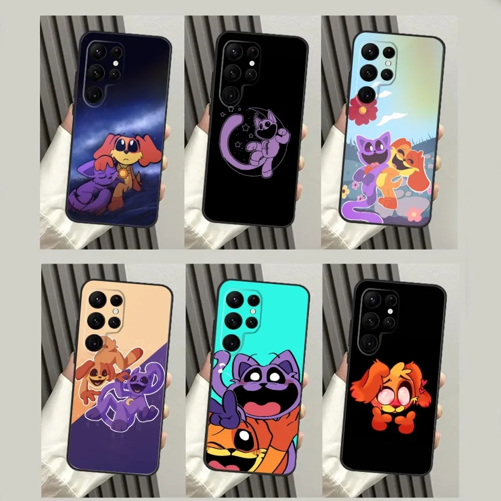 C-Catnap-S And D-Dogday Phone Case For SamsungS24,S23,S22,S21,S20 Ultra Pro S10,S30Plus,S9,20lite Ultra Black Cover