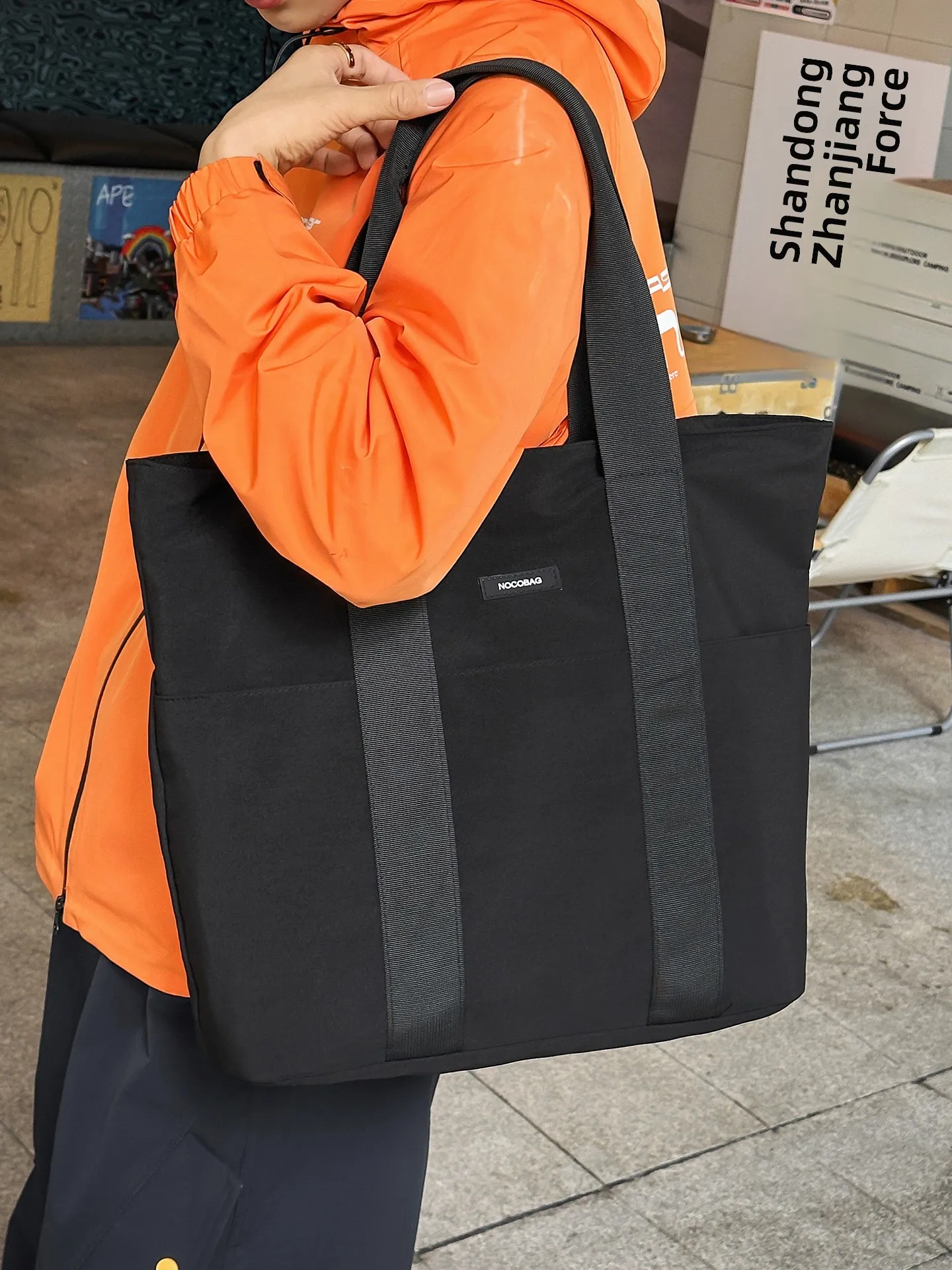 

Корейская большая сумка-тоут на одно плечо, женская цветная простая универсальная сумка, повседневная сумка...