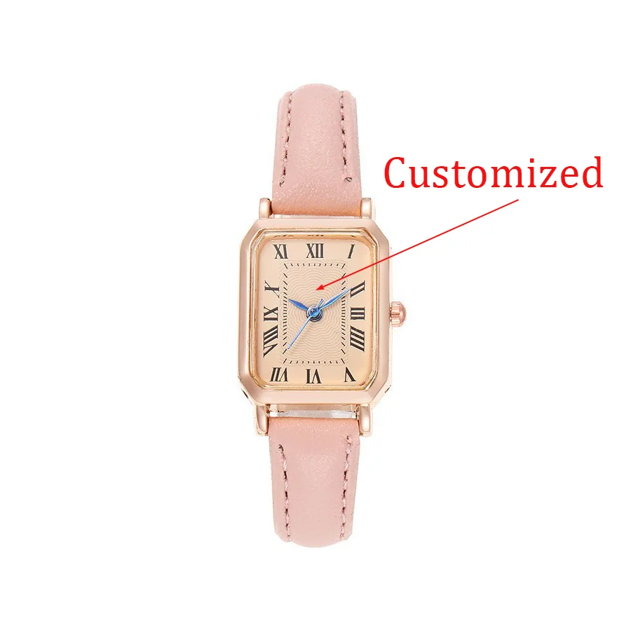 

Women's Retro Quartz Watch Small Dial Light Luxury Customizable Design Student Fashion Accessory