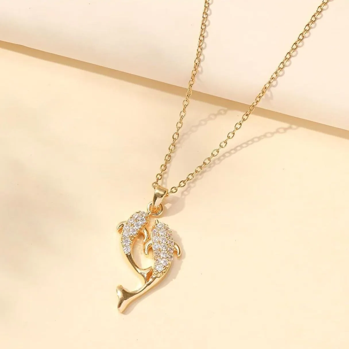 

Withered S925 Sterling Silver Sparkling Pisces Full Diamond Micro Inlaid Necklace Fashionable And Versatile