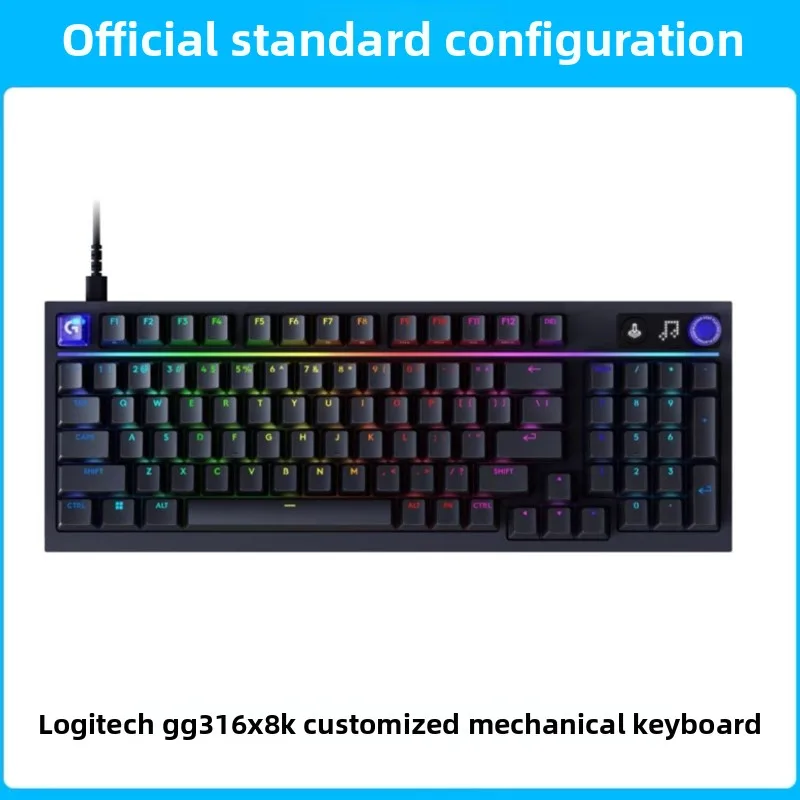 

G316X Flash Escape Dragon 8K Customizable Wired Mechanical Keyboard 98-Key Layout Hot-Swappable DIY Gaming Keyboard for CS