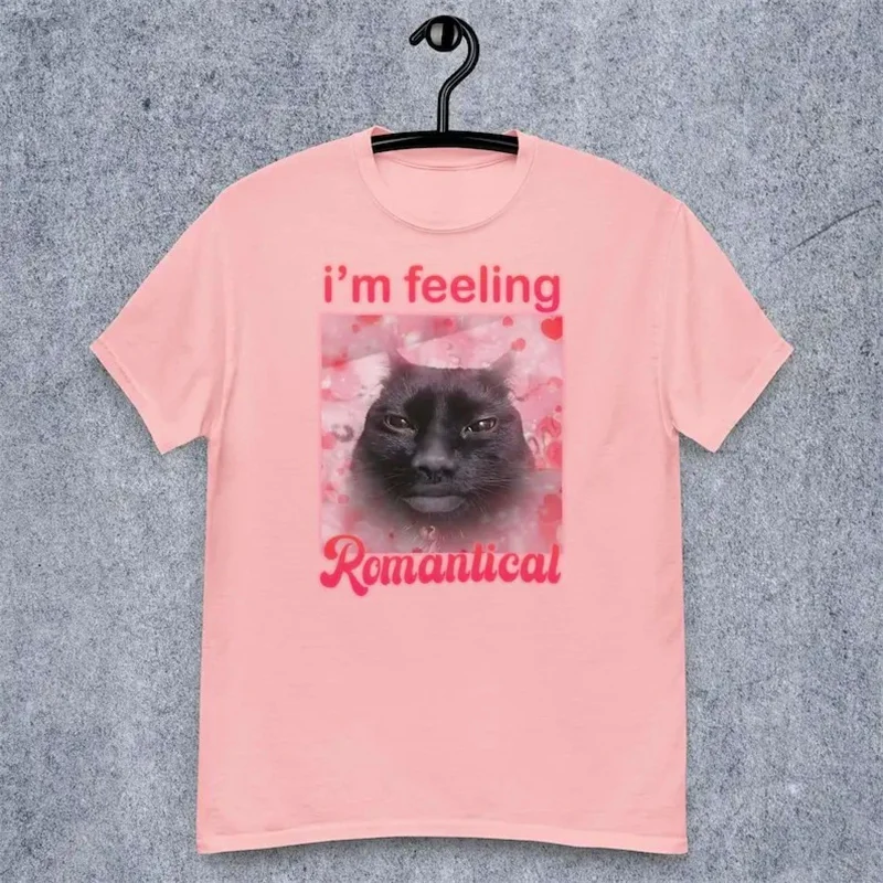 Funny Ugly Cat Pattern T-shirt For Men Clothing 3D Print Short Sleeve Solid T Shirts Humour Streetwear Personality Casual Tee