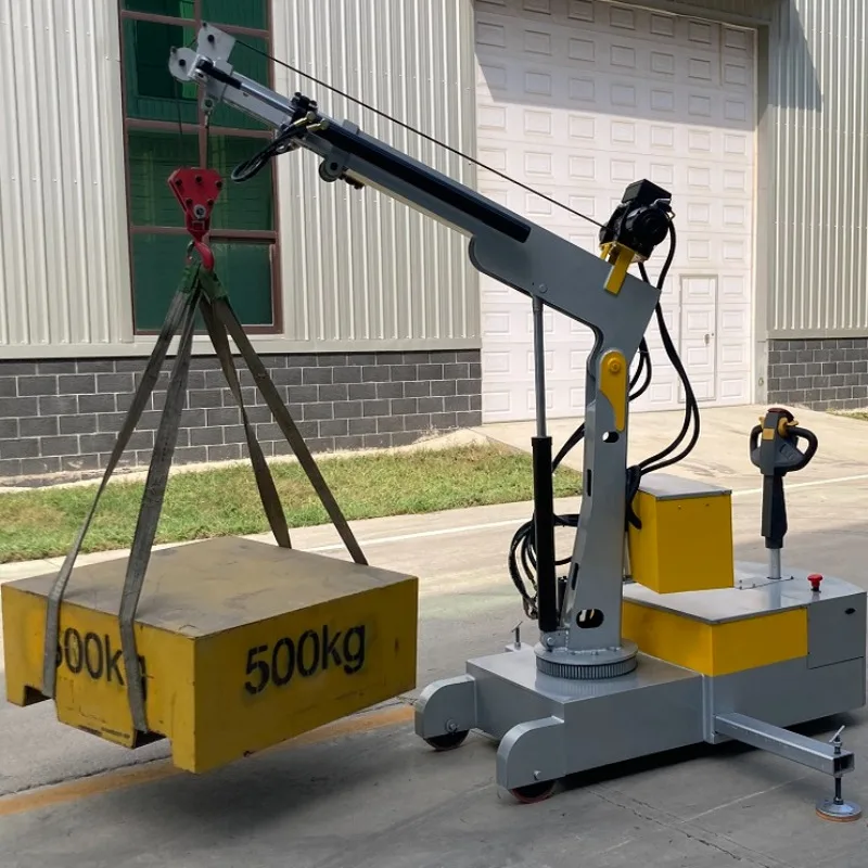 

Electric Crane Mobile Workshop Lifting Small Crane 1 Ton 2 Ton Load Vehicle Mounted Hydraulic Small Crane Explosion-proof