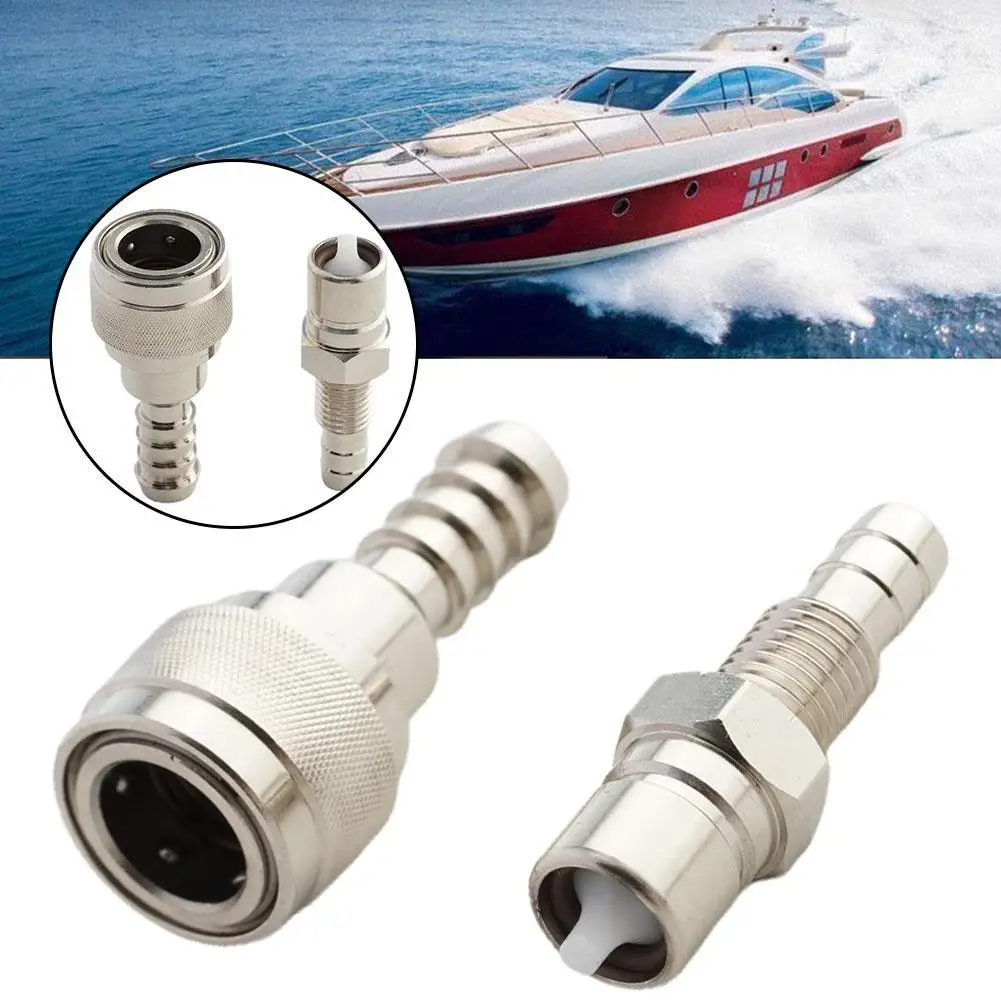 2pcs Outboard Fuel Line Connector Male Female 3B2-70260-1 for Tohatsu Nissan Outboard 2 4 Stroke Engine 5HP To 90HP