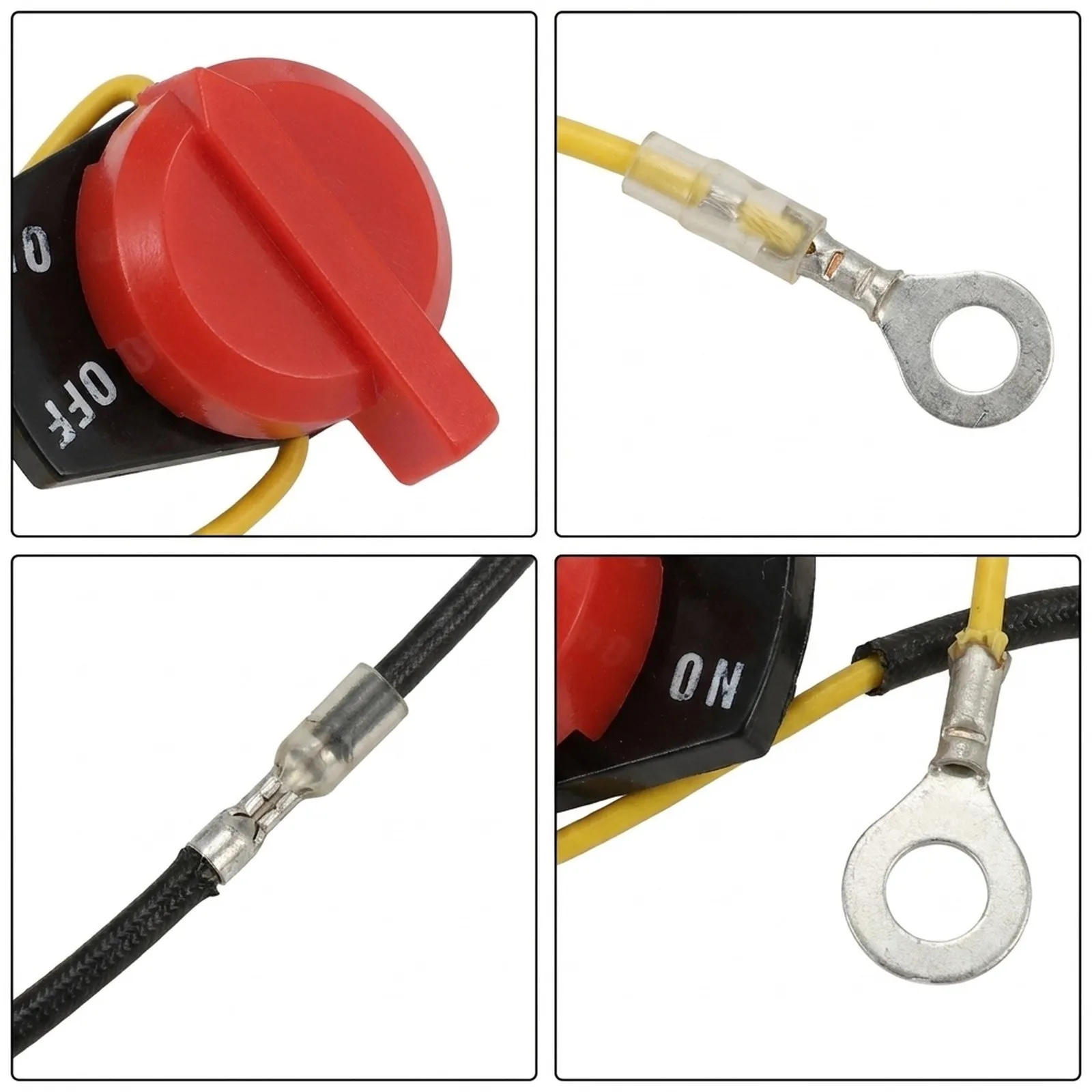 Two Wire Stop Switch Compatible with For Honda GX110 for gx120 GX140 for gx160 for gx200 – Long for service Life and Dependable