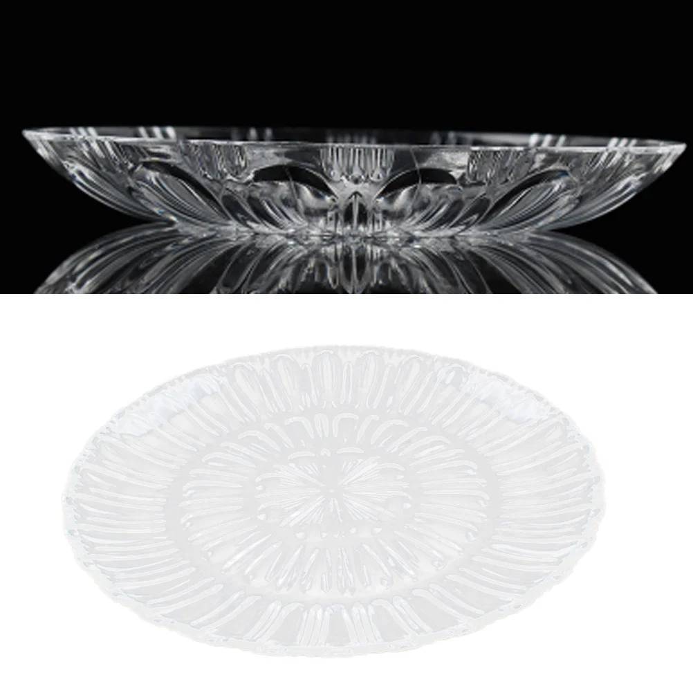 

Anti-Shock Fruit Tray Clear Acrylic 25X25Cm Lightweight Shatterproof Serving Dish For Party Wedding Event Transparent