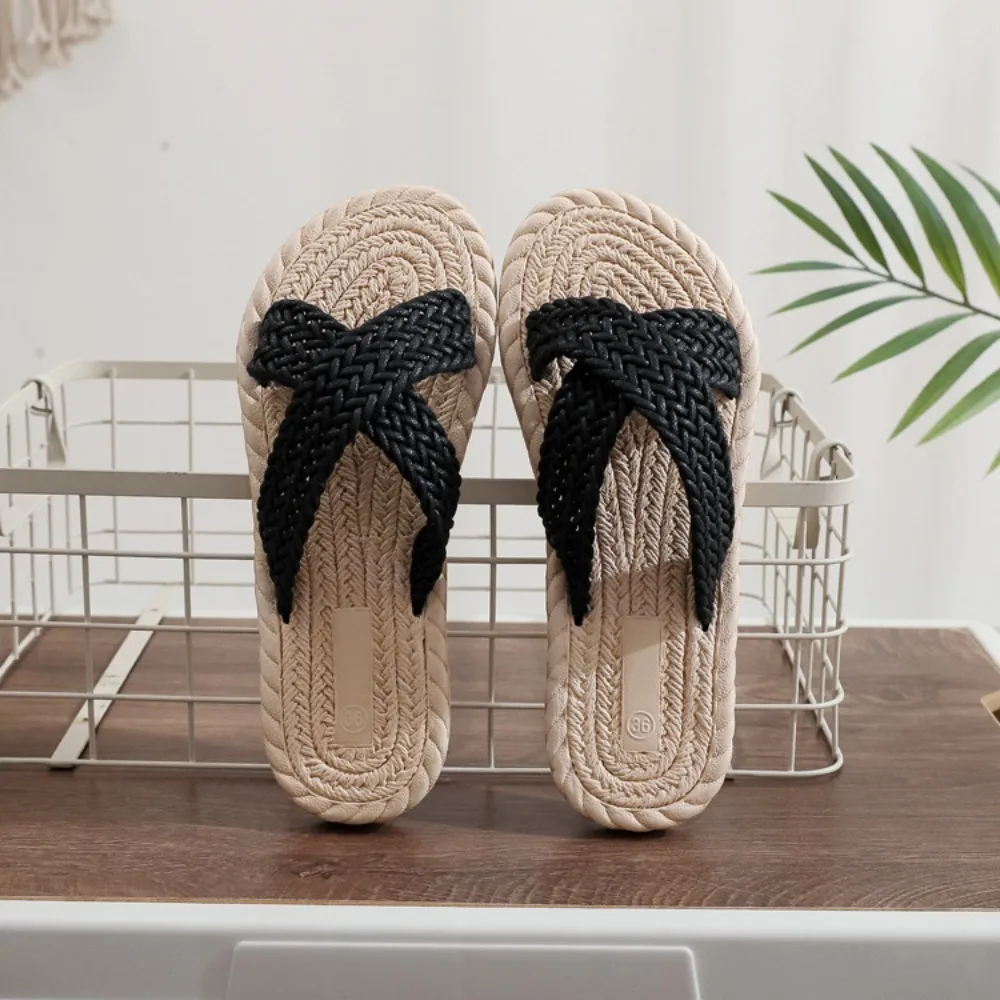 

Модные праздничные тапочки с перекрестной веревкой, водонепроницаемые тканые сандалии из ЭВА, нескользящие пляжные тапочки для отдыха и плавания