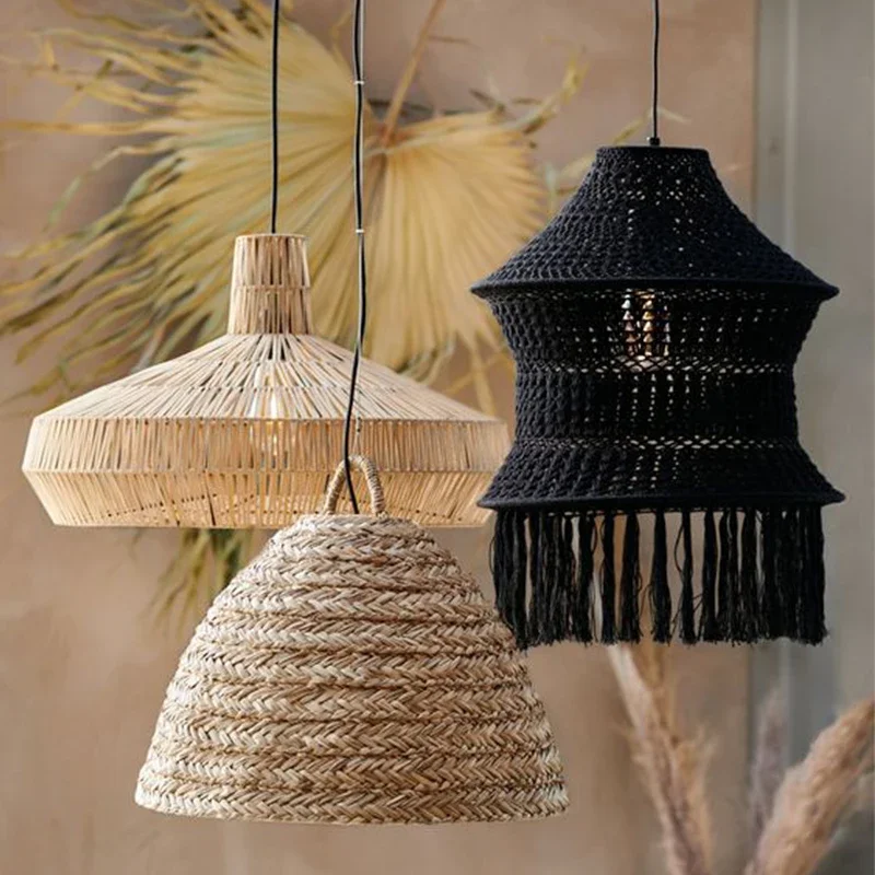 Japanese style retro style quiet wind living room pendant lamp New Chinese style homestay, tea room, bedroom