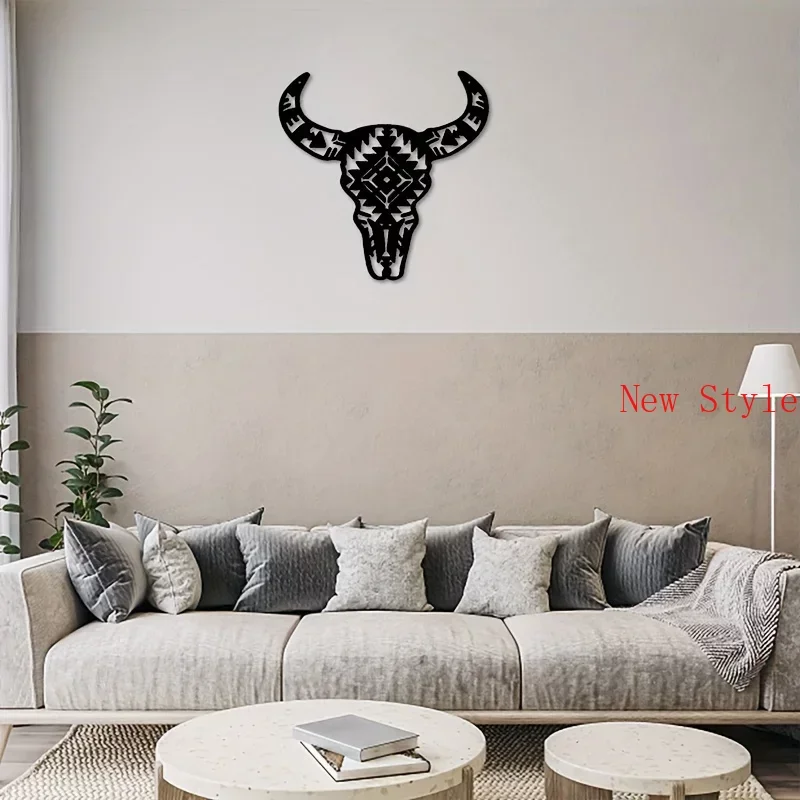 

Cow Skull Metal Wall Art Metal Home Interior Decoration Home Office Livingroom Wall Hangings Iron Art Wall Silhouette Metal Iron