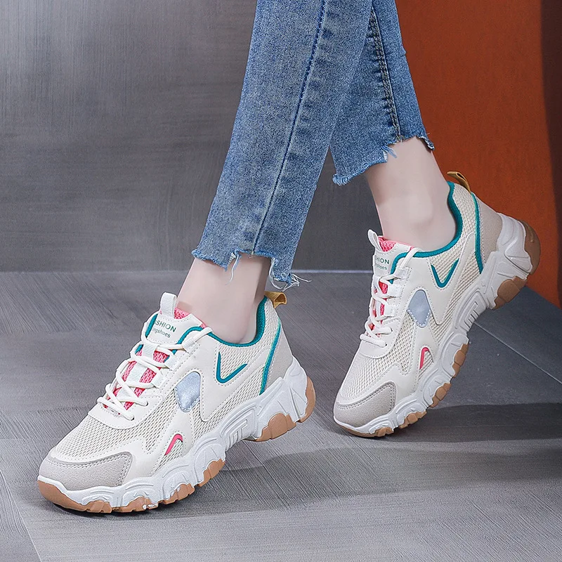 Casual Fashion Thick Bottom Sport Shoes for Women Outdoor Athletic Walking for Male Luxury Brand Natural Leather Casual Sneakers