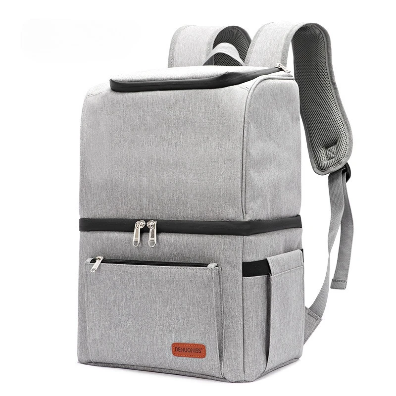 New Double Layer Insulated Backpack Waterproof Picnic Bag Large Capacity Cooler for Outdoor Fishing Beer Drink Food Storage