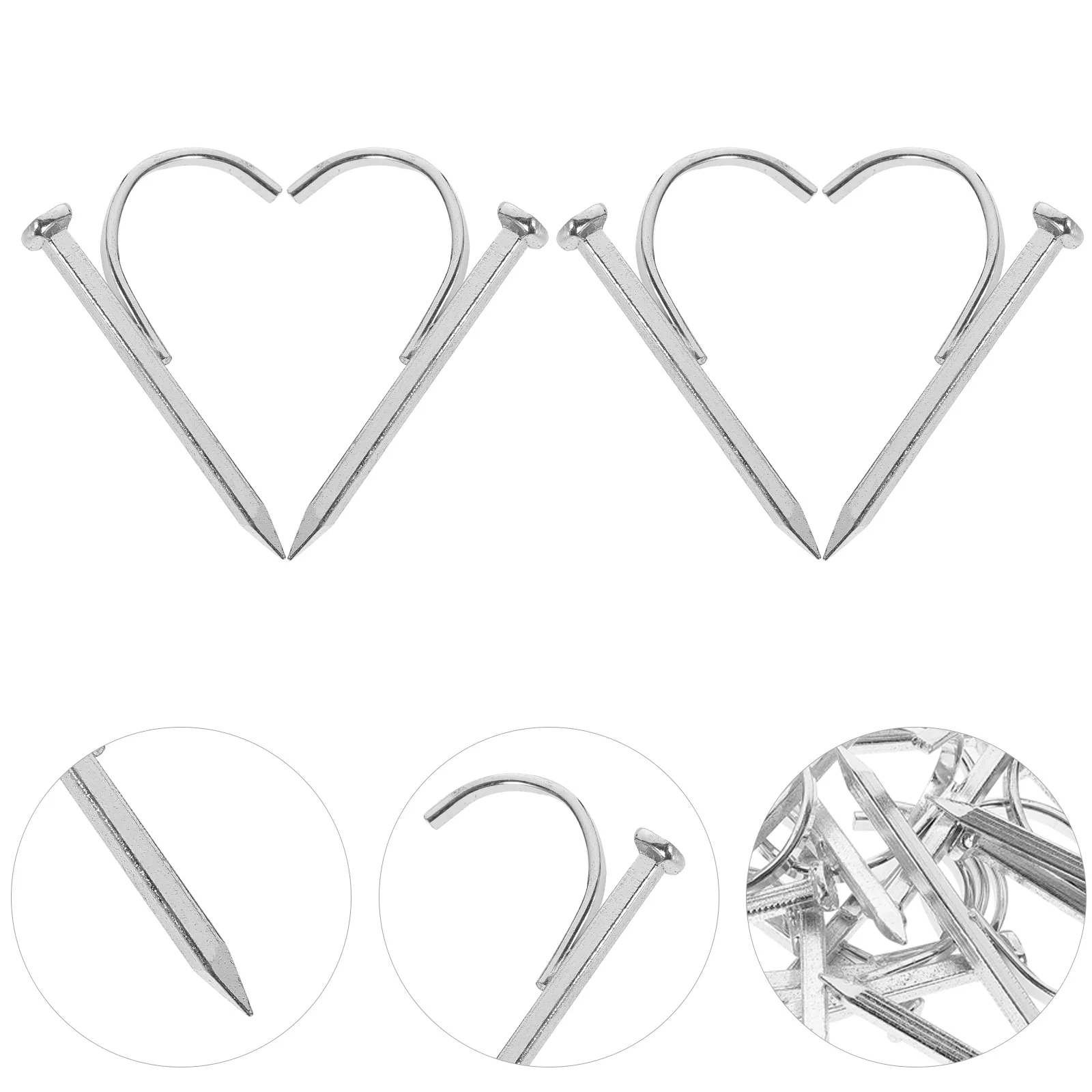 

200Pcs High Quality Tube Nails Nails for Secure Tubing Support on Plywood Subfloor Random Color Hook Nail