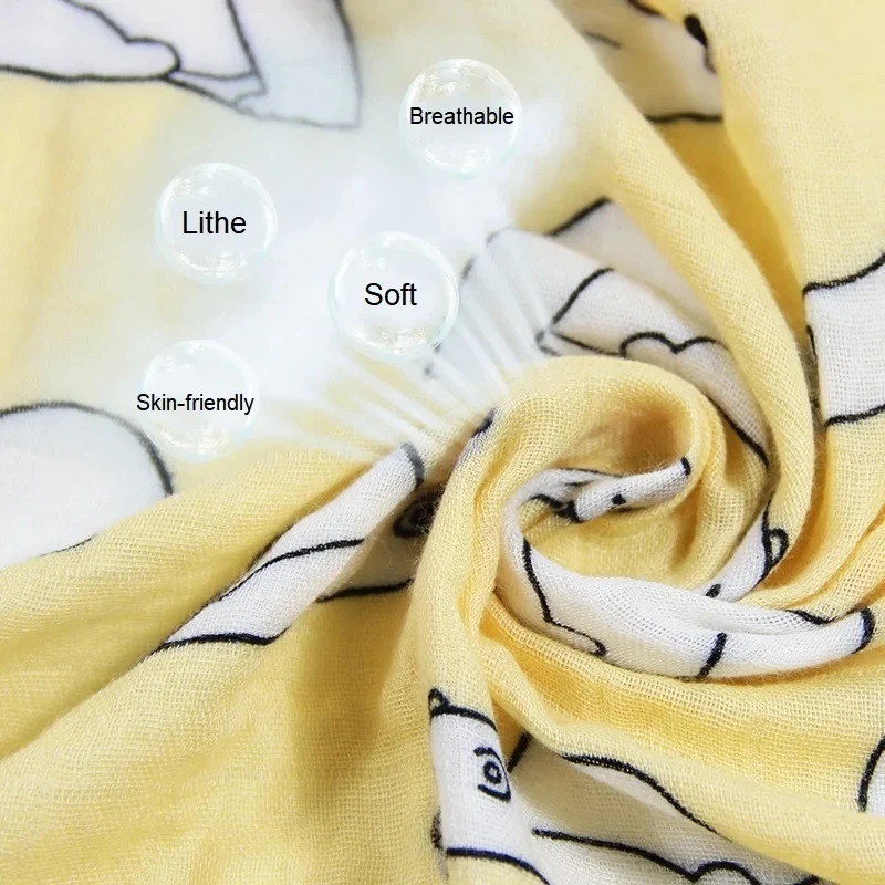 Newborn Blankets Bamboo Bath Towel Baby Swaddle Kids Muslin Organic Cotton Fabric Super Soft Burp Cloth Monthly Wrap 60*60 CM