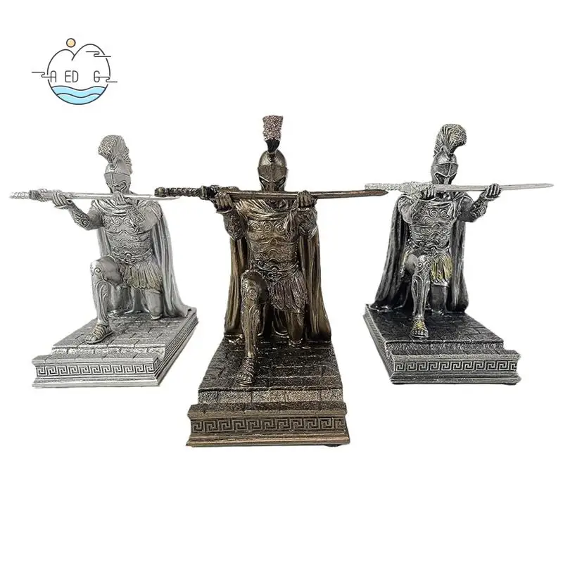 

AED6-Knight Держатель для ручек со шлемом Статуя Держатель для ручек Armor Roman Knight с магнитным держателем для ручек Подставка для телефона Утюг Прочный утюг C