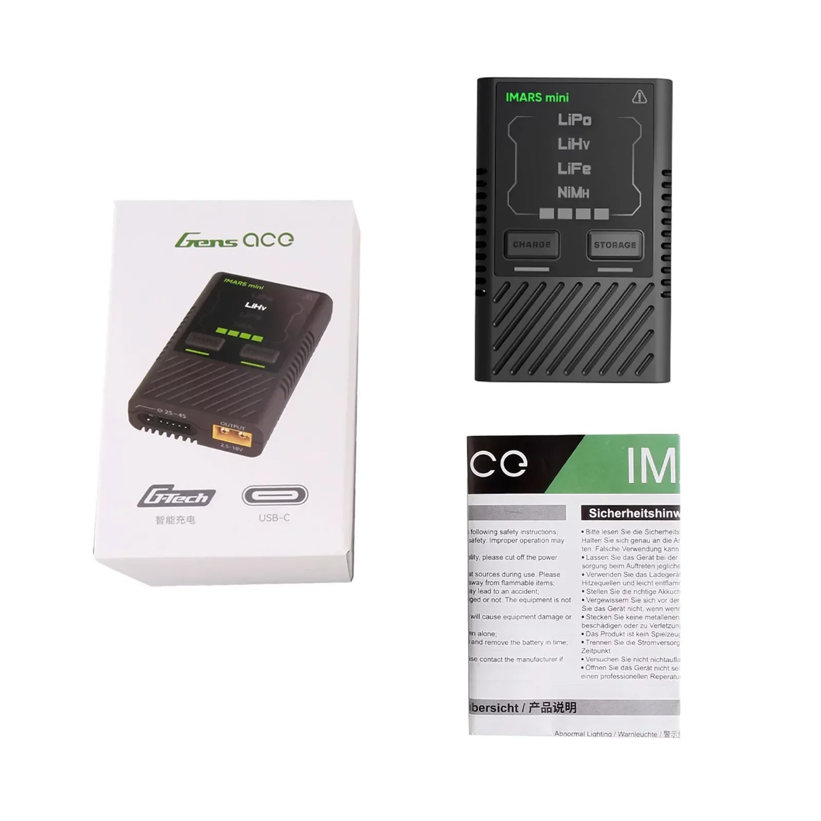 Gens Ace IMARS شاحن ميزان صغير 2-4S يبو بطارية شحن ذكي G-TECH ل يبو LiHv الحياة NiMH QC PD USB-C RC طائرة بدون طيار FPV #6