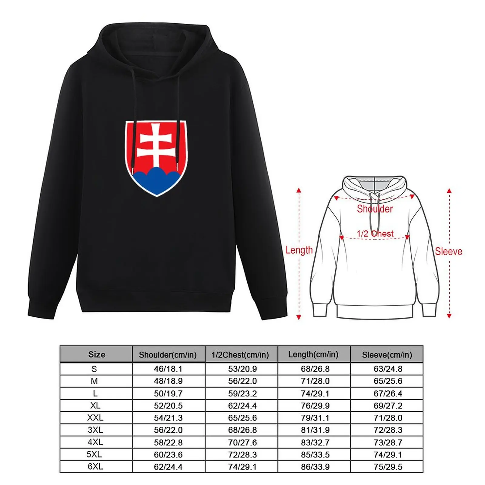 Slovakia Coat of Arms Pullover Hoodie autumn jacket men anime clothing korean clothes new in hoodies & sweat-shirt