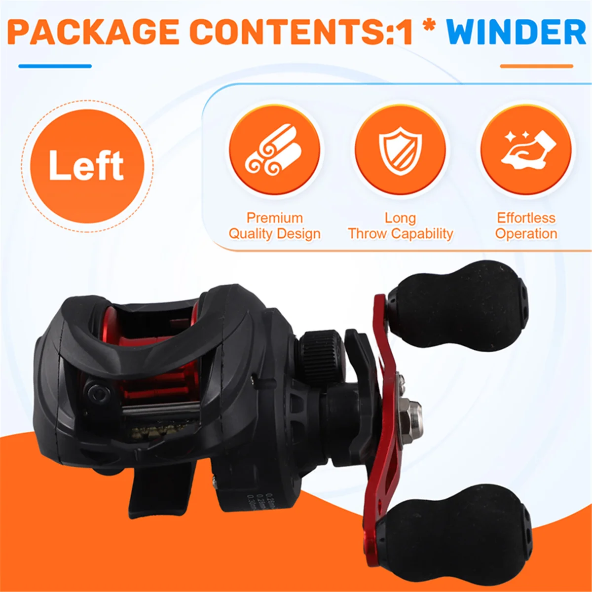 N18R التيار المتناوب Luya قطرة الماء عجلة خط الفرامل طويلة رمي عجلة الأسماك الروك الذراع عجلة الصيد خط الصيد عجلة اليد اليسرى