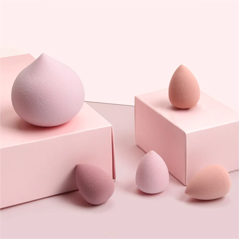 Mini Cosmetic Egg 5 PCs Wet and Dry Dual Use Foam Large Powder Puff Makeup Tools Makeup Blender