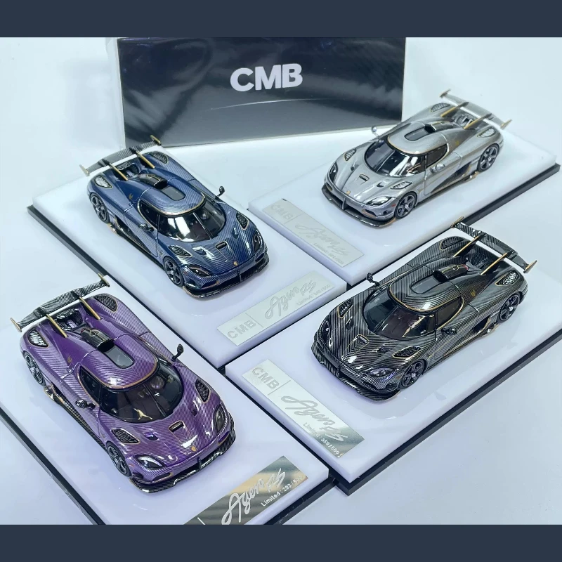 In stock 1:64 New Product Agera Rs Silver Carbon Gold Phoenix Static Alloy Die-Cast Car Model, Limited Edition, Gift,