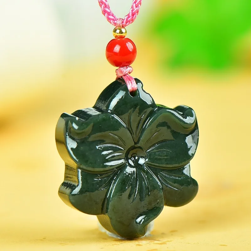 New Exquisite Sapphire Bauhinia Small Pendant