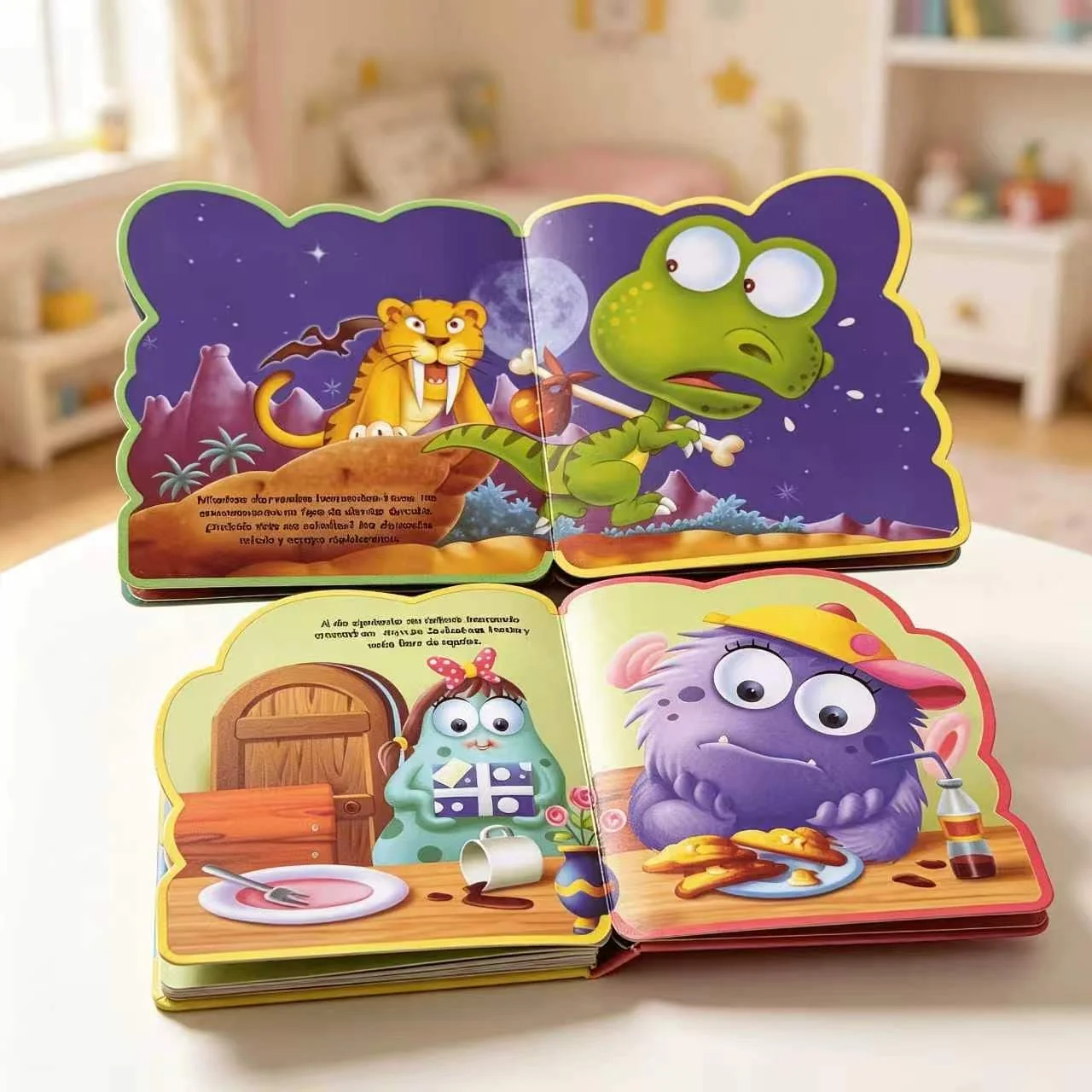 A Spanish-language board book featuring cute cartoon illustrations and rounded corners—perfect for the back-to-school season.