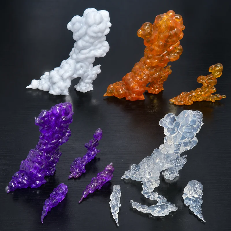 Smoke Cloud Special Effect Parts Set 1/12 Scale Action Figure Universal Scene Accessory Smoke Effect Model Prop Display Decor