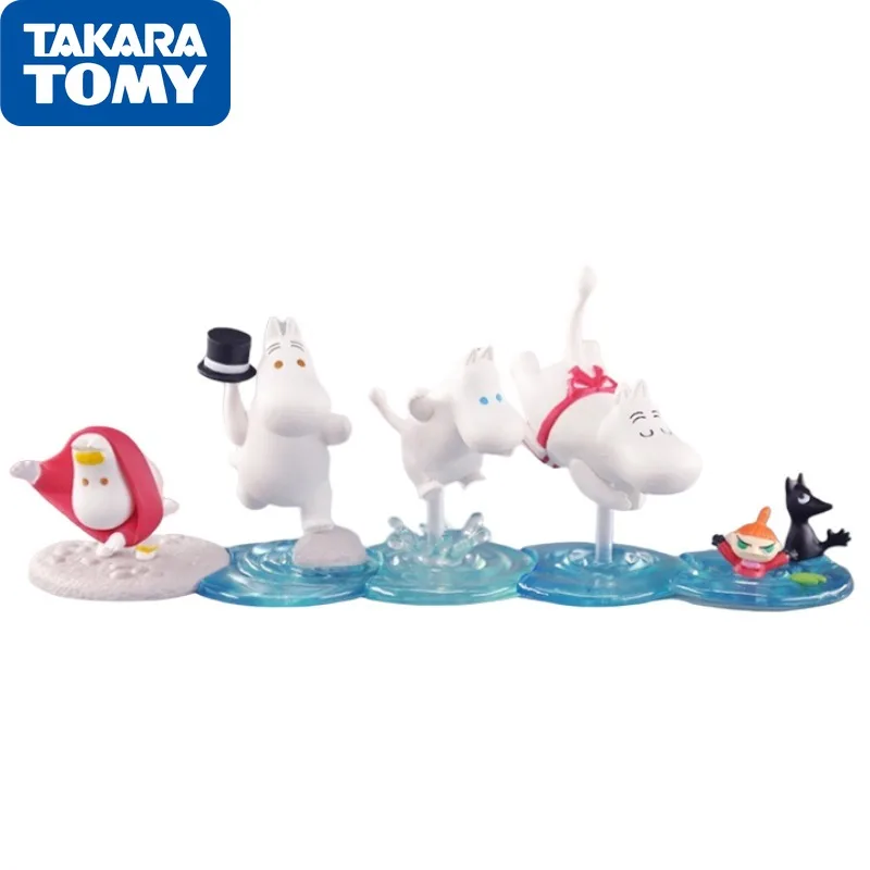 TAKARA TOMY Gashapon T-ARTS Original Anime Figure Muming on Water Kids Toys Collectible Gift Action Cartoon Model Decoration