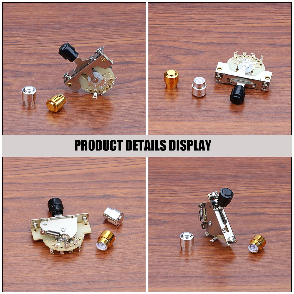 

1 Set Toggle Electric 5-Way Pickup Selector Switch 5 Gear Metal Plastic Parts Accessories Supplies Pickup Selector Guitar 5 Way