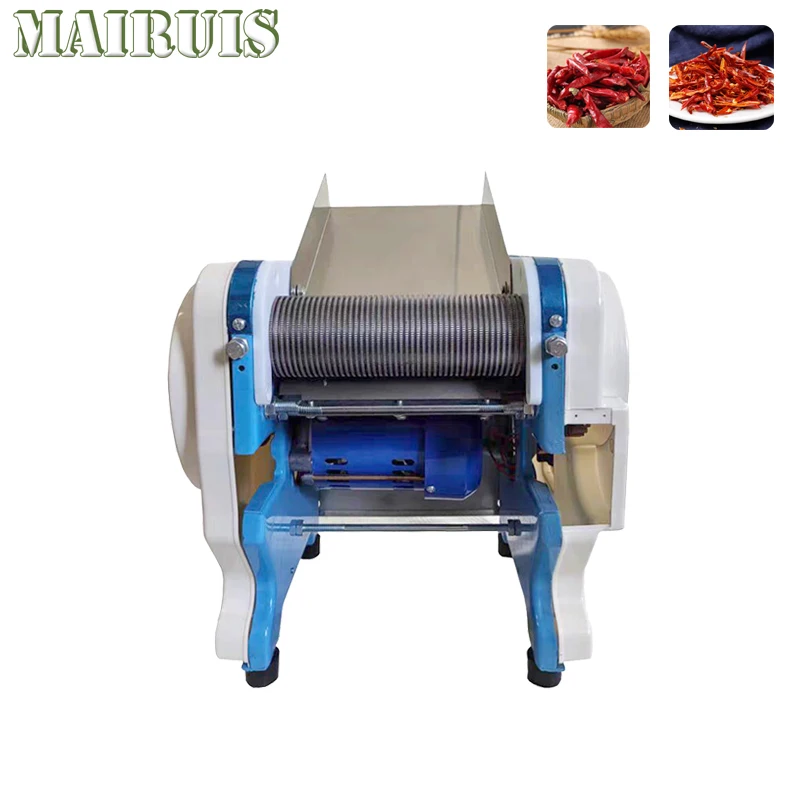 Electric 220V Dried Red Chili Cutting Machine Hot Red Dry Pepper Cutter Dry Chili Shredder Machine For Sale