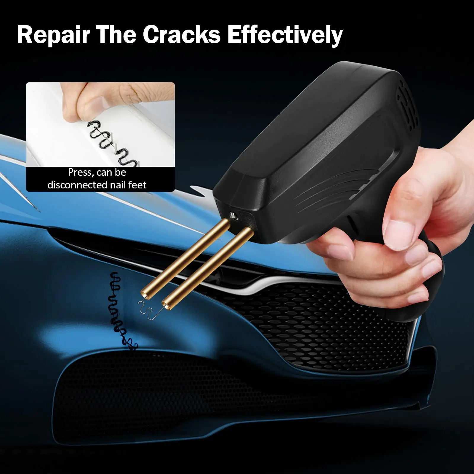 

Welding Repairing Crack Machine Plastic Welder Kit for Car Bumper Repair Headlights