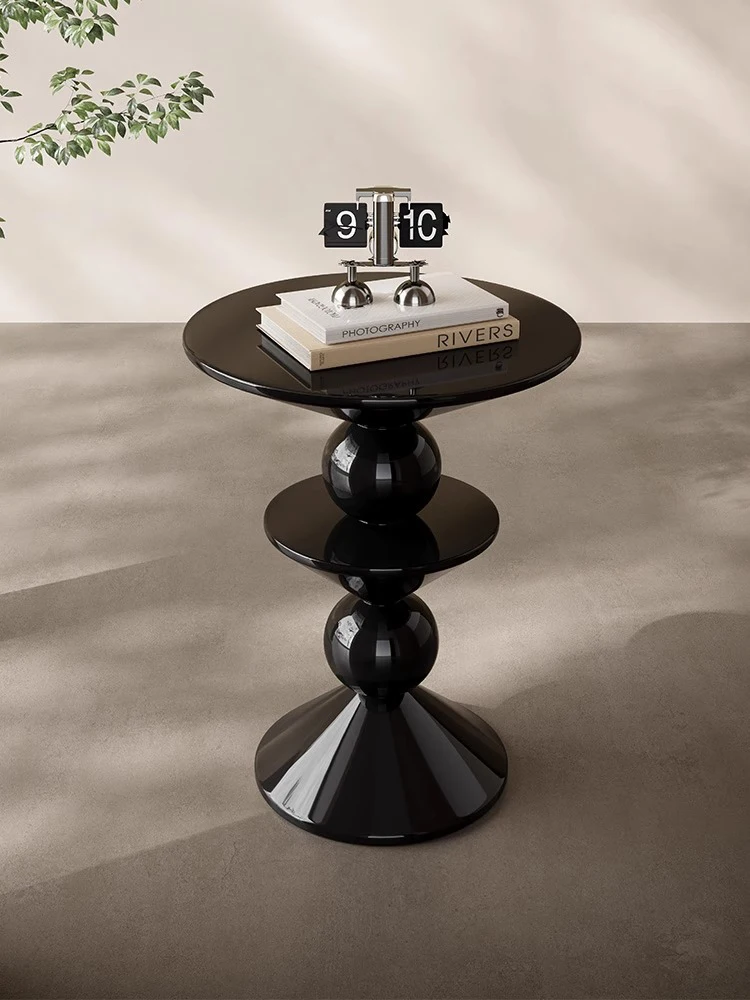 Nordic black sugar mound coffee table sugar gourd side table