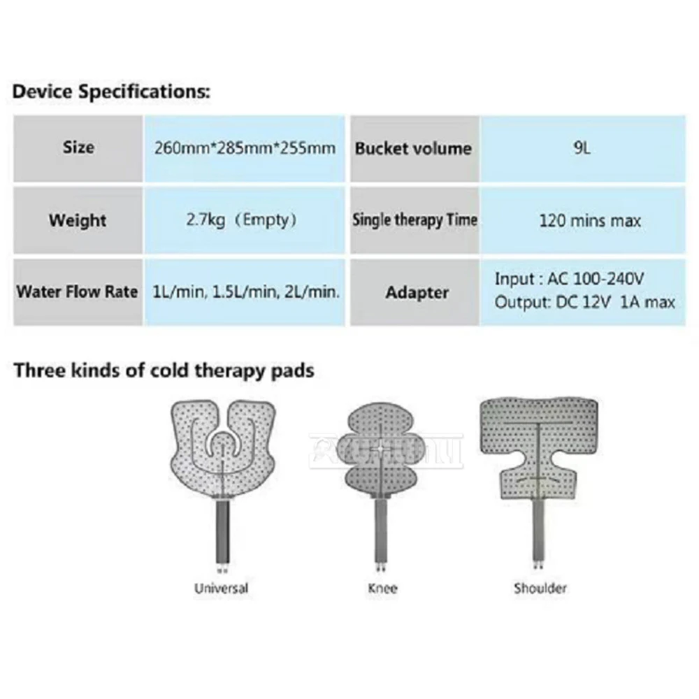 Portable Compression Facial Ice Water Circulation System Cryotherapy Device Cold Therapy Machine