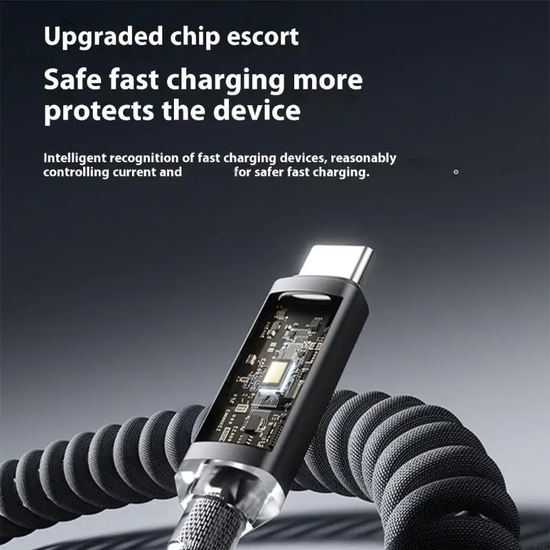 Fast Power Cable 120W USB A to USB C Spring Reinforced Body Anti Break Design 